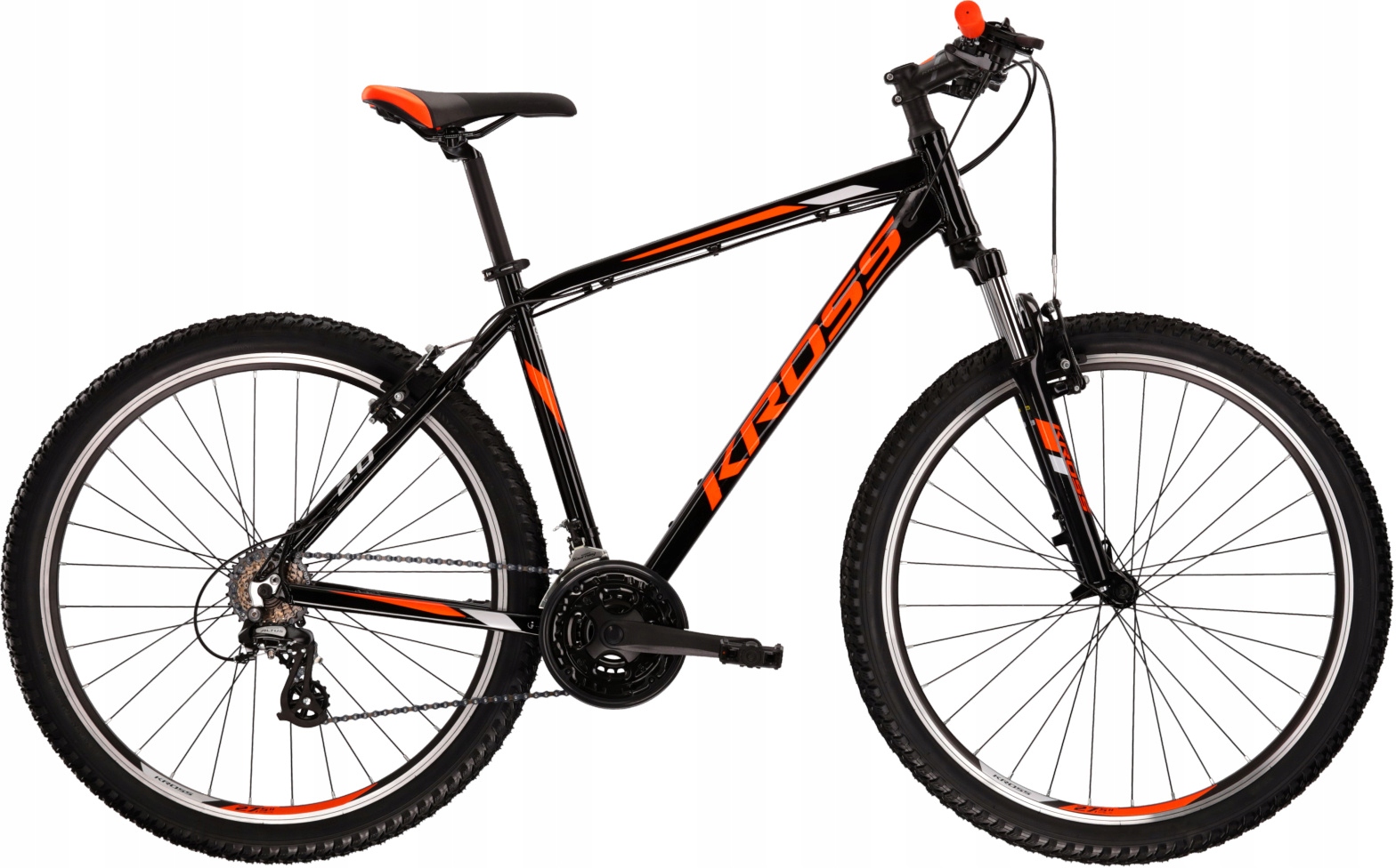 ROWER GÓRSKI KROSS HEXAGON 2.0 27,5 L(21'') czarno-pomarańczowo-szary